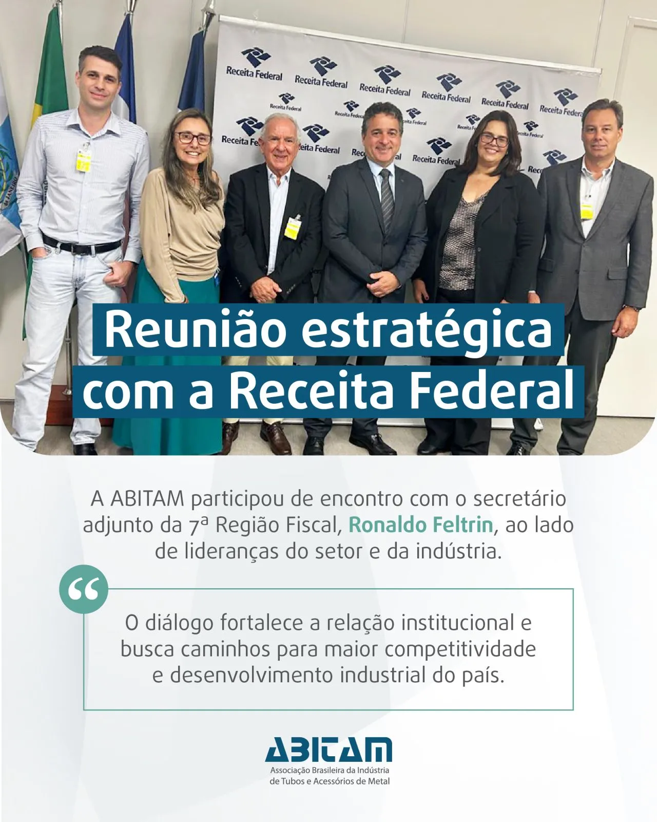 Reunião estratégica com a Receita Federal